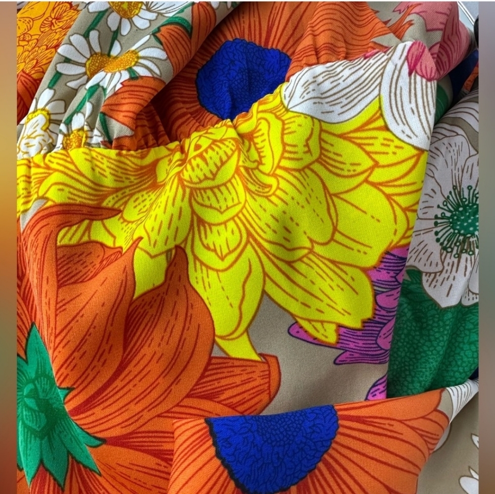 SHEIN VACAY One Shoulder Floral Maxi Dress - Multicolor - Picture 7 of 7